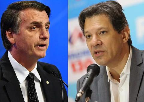 Datafolha: Bolsonaro tem 56% dos votos válidos; Haddad tem 44%
