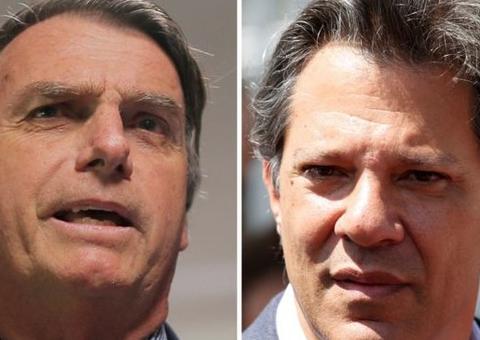 Bolsonaro tem 60,6% e Haddad 39,4% dos votos válidos, indica pesquisa