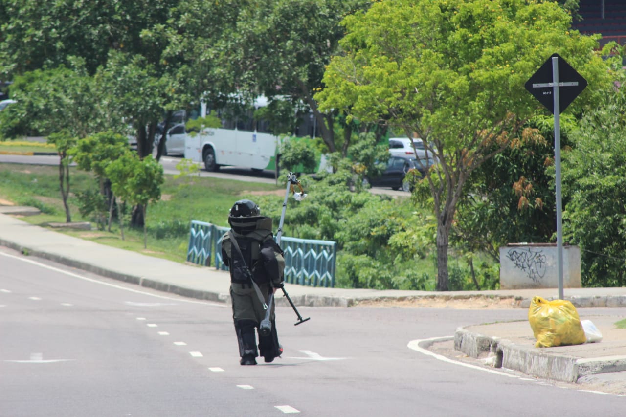 Grupo Marte é acionado para detonar granada encontrada na Delegacia Geral em Manaus