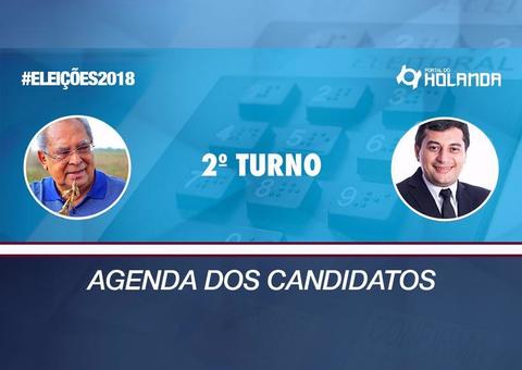 Confira a agenda dos candidatos para este sábado (27)