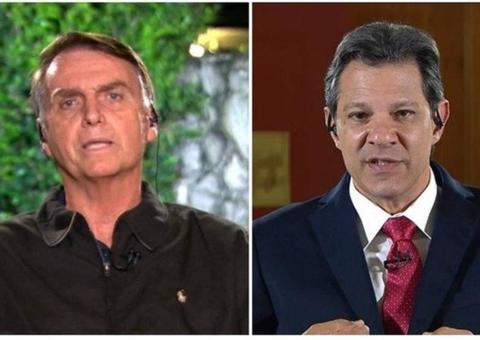 Datafolha: Bolsonaro aparece com 55% dos votos válidos; Haddad tem 45%