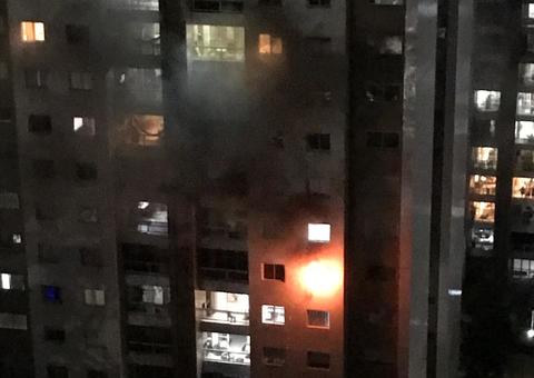 Apartamento no Residencial Mundi pega fogo e assusta moradores; Veja