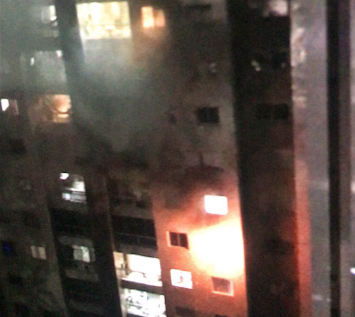 Fogo destrói apartamento no Residencial Mundi e moradores passam mal com fumaça