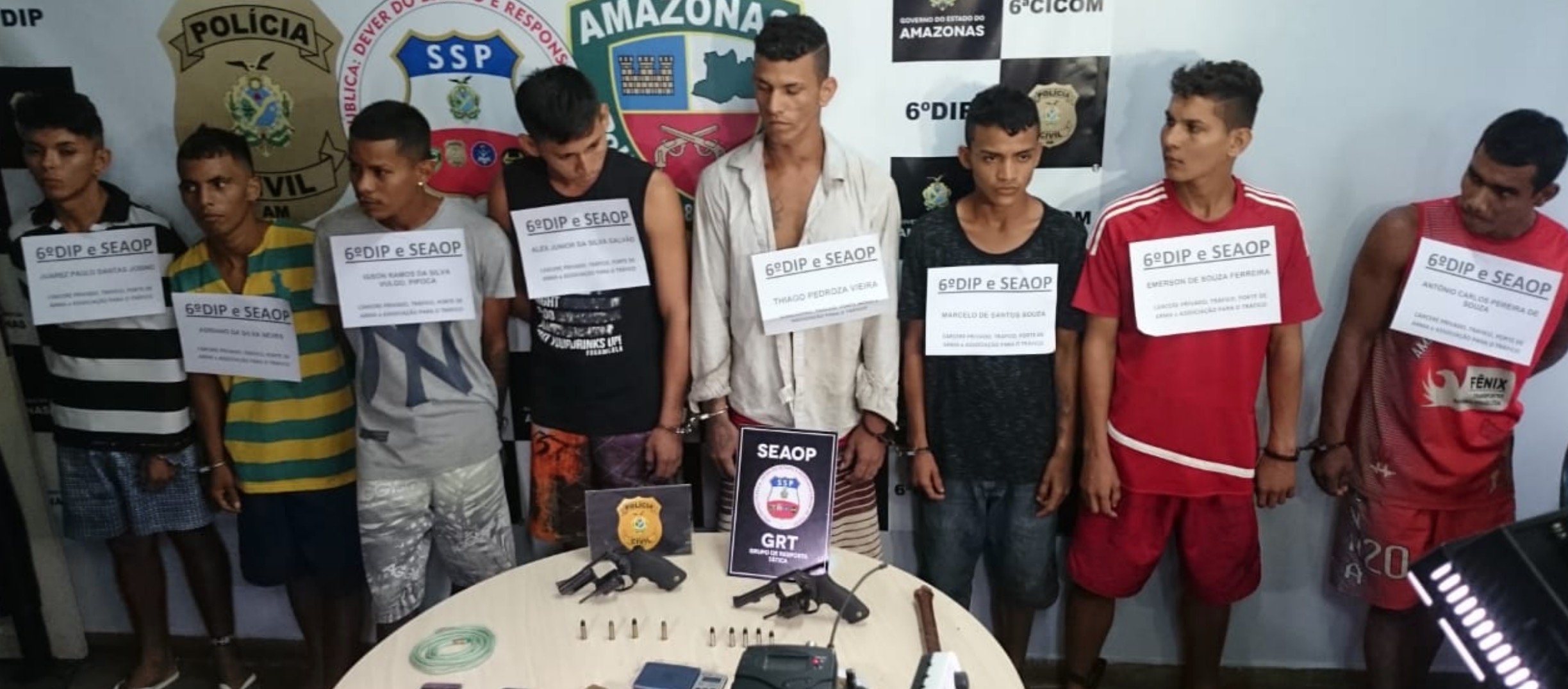 Em Manaus, grupo suspeito de envolvimento com o tráfico é preso após manter mulher em cárcere