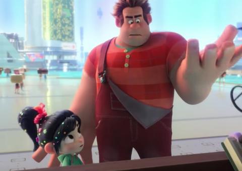 Protagonistas se irritam com ‘buscador da internet’ no novo clipe de Wifi Ralph