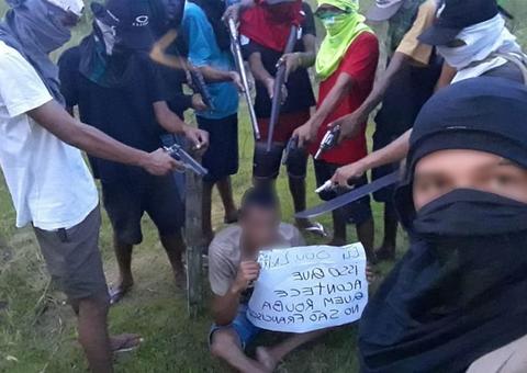 No Amazonas, traficantes decepam mão de homem e divulgam vídeo na redes sociais