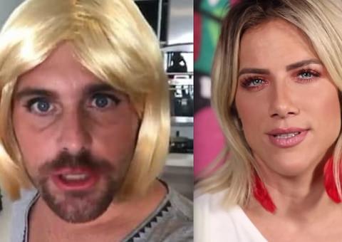 De peruca loira, irmão de Bruno Gagliasso  faz chacota de Giovanna Ewbank após briga