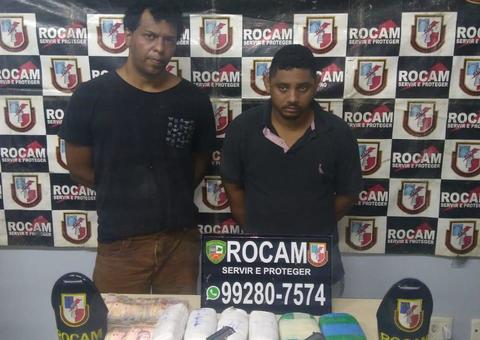 Após denúncia, dupla é presa com drogas e armas atrás de casa de shows em Manaus