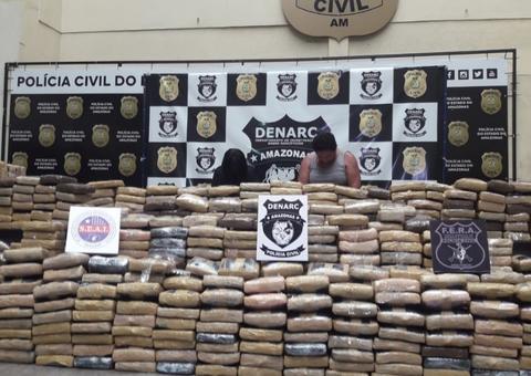 Dupla é presa com droga avaliada em R$ 14 milhões em porto de Manaus