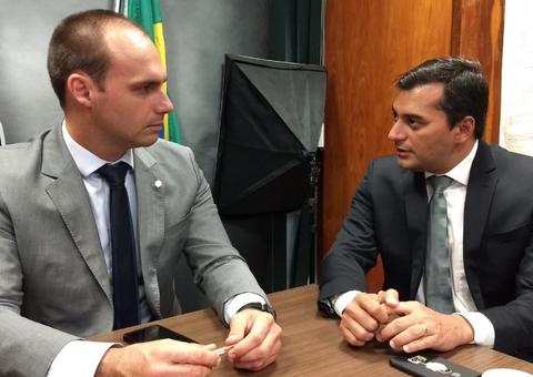 Wilson Lima apresenta propostas a Eduardo Bolsonaro e Michel Temer