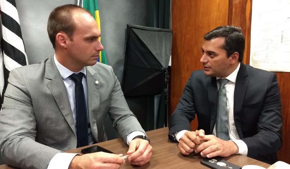 Wilson Lima apresenta propostas a Eduardo Bolsonaro e Michel Temer