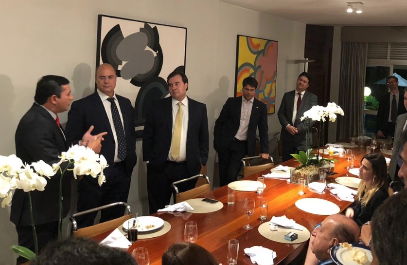 Rodrigo Maia promove jantar para Wilson Lima e Witzel 