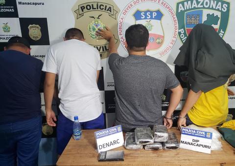 Preso grupo suspeito de abastecer bocas de fumo com drogas no Amazonas 