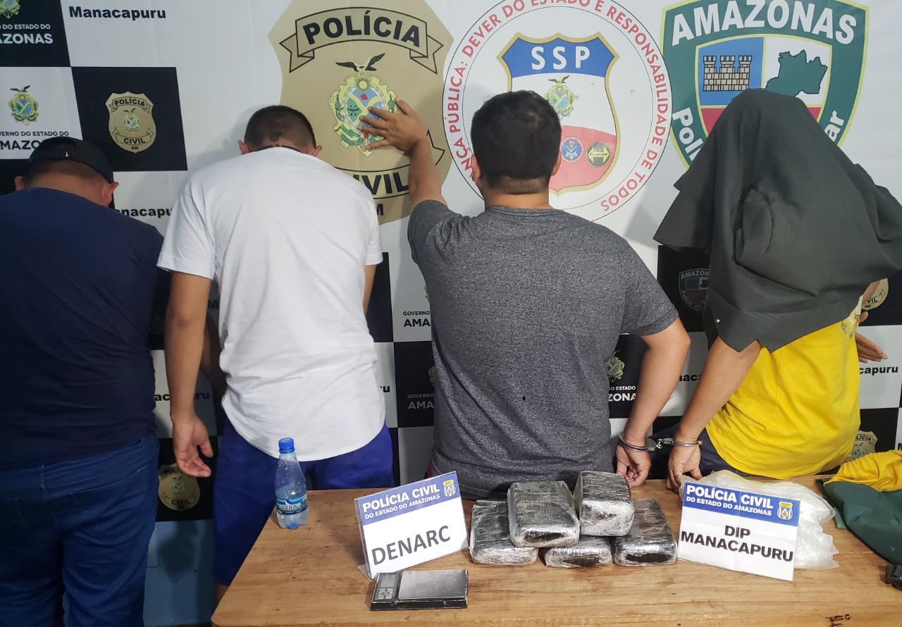 Preso grupo suspeito de abastecer bocas de fumo com drogas no Amazonas 