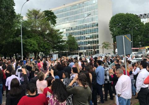 Servidores protestam contra fim do Ministério do Trabalho