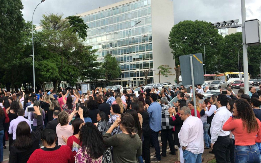 Servidores protestam contra fim do Ministério do Trabalho