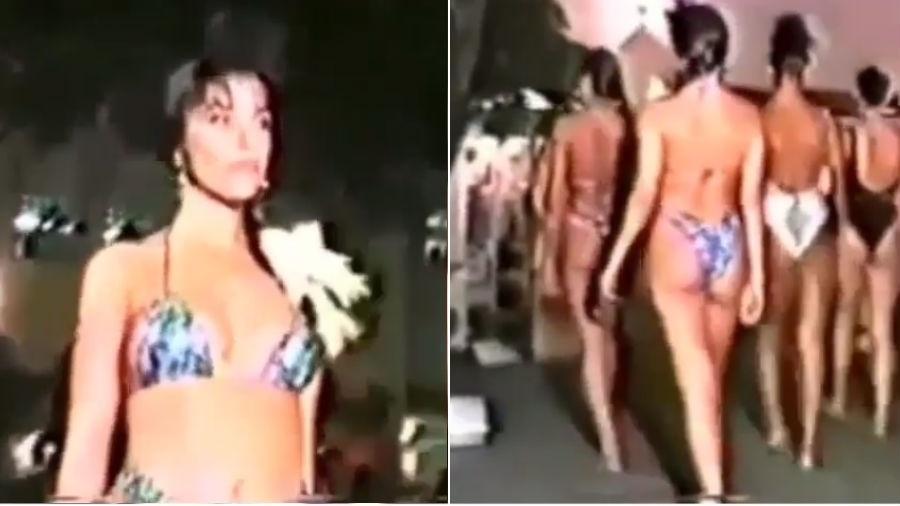 Ivete Sangalo aparece desfilando de biquíni em vídeo raro antes da fama 