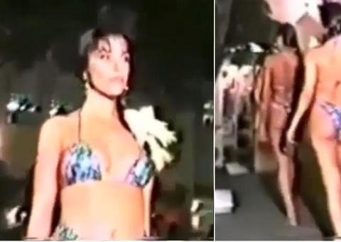 Ivete Sangalo aparece desfilando de biquíni em vídeo raro antes da fama 