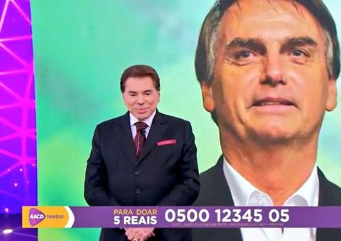 Bolsonaro liga para Silvio Santos e faz doação para Associação de Assistência à Criança Deficiente