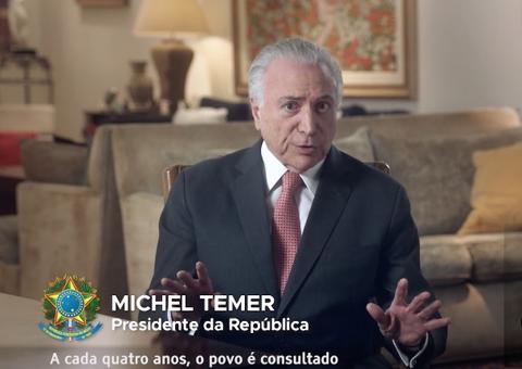 Em pronunciamento pelos 129 anos da República, Temer pede país unido e cita Bolsonaro