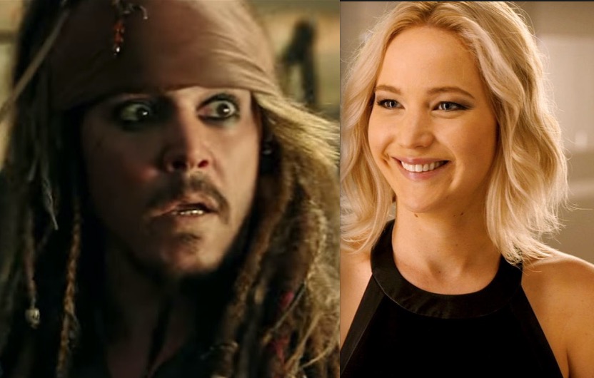 Jennifer Lawrence pode substituir Johnny Depp no reboot de Piratas do Caribe