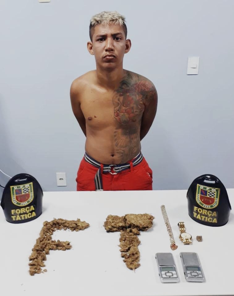 Foragido da Justiça é recapturado vendendo drogas em bairro de Manaus