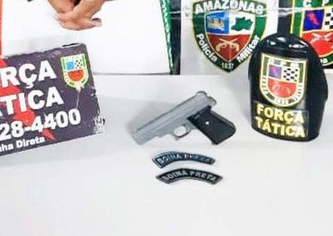 Após jogar carregador em igarapé, homem é preso com pistola em área vermelha de Manaus