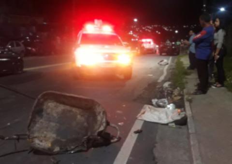 Idoso morre ao ser atingido por veículo em avenida de Manaus
