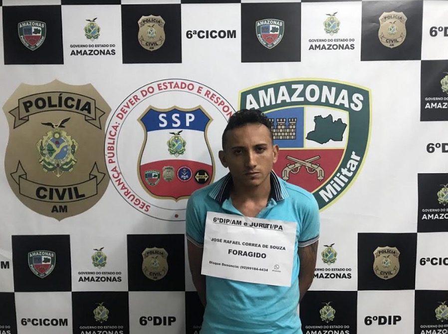 Foragido da Justiça do Pará é recapturado em Manaus
