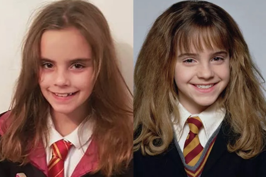 Hermione? Garotinha de 9 anos 'choca' por semelhança com Emma Watson