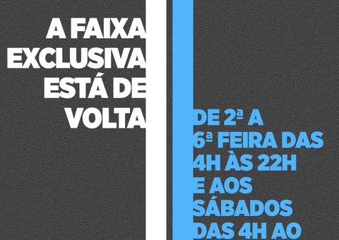 Faixa Exclusiva: Você economizando tempo no trânsito
