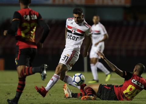 São Paulo perde pênalti, fica no 0 a 0 e continua fora do G-4