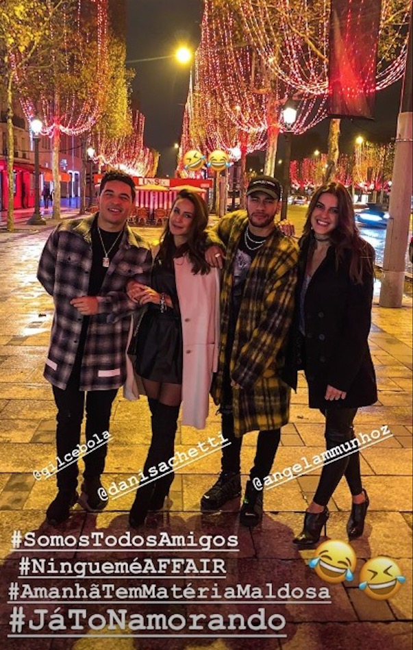 Neymar posa acompanhado e manda recado afrontoso