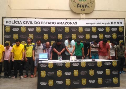 No Amazonas, 16 pessoas são presas suspeitas de participação em mega esquema de roubos de veículos