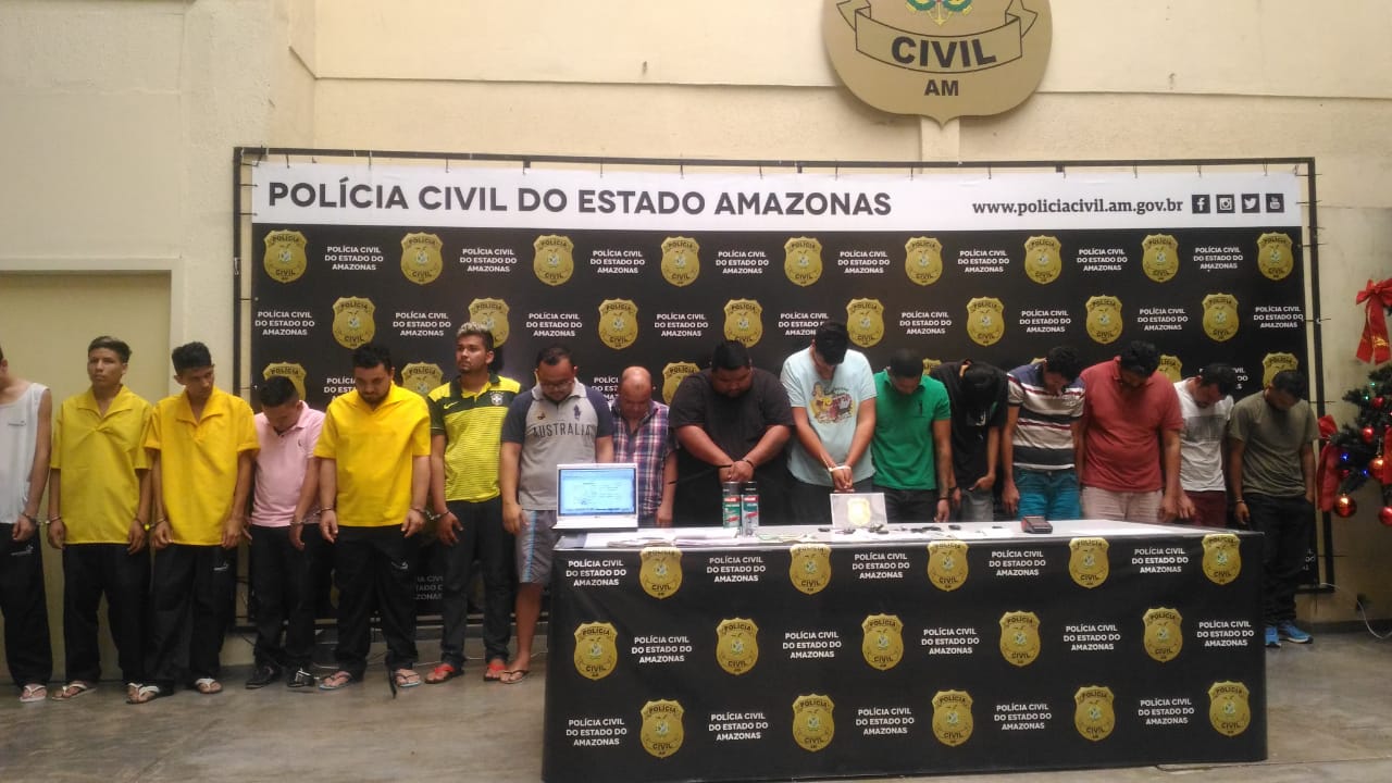 No Amazonas, 16 pessoas são presas suspeitas de participação em mega esquema de roubos de veículos