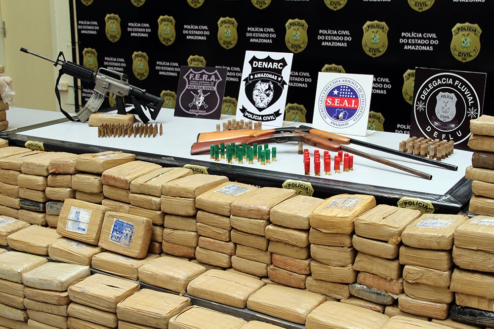 Órgãos da Segurança Pública apreenderam mais de 48 toneladas de drogas no AM em quatro anos