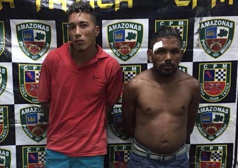 Em Manaus, homens são presos enquanto circulavam com arma e drogas em comunidade