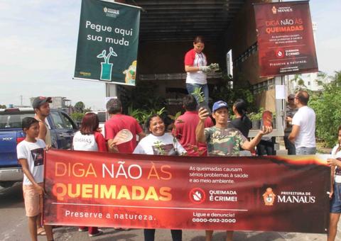 Pedágio Ambiental entrega mais de mil mudas nesta quarta-feira em Manaus