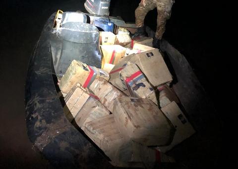 Polícia apreende uma tonelada de maconha na fronteira com o Paraguai