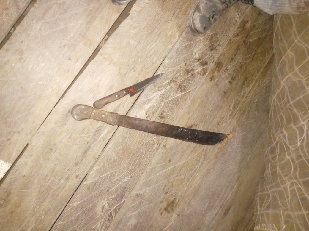 Após levar terçadada no peito, sobrinho mata tio a facadas em sítio no Amazonas