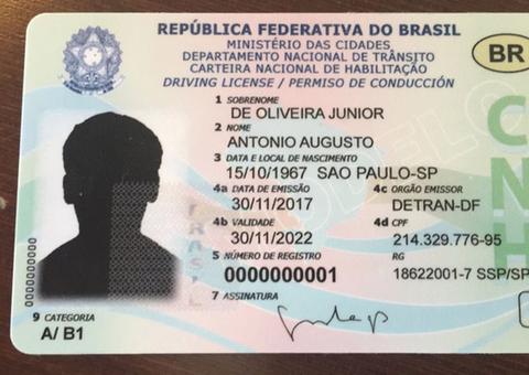 Carteira de motorista com chip é adiada para o final de 2022