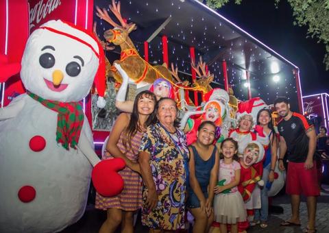 Caravana de Natal da Coca-Cola começa a circular na cidade a partir de quarta-feira