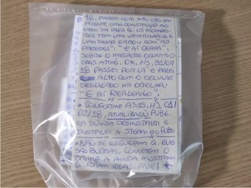 Em diário, atirador de Campinas cita perseguição e outras chacinas