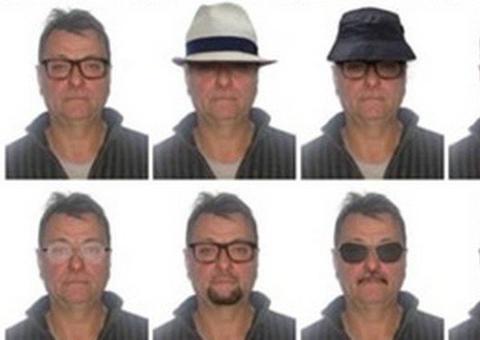  PF simula 20 possíveis disfarces de Battisti e pede ajuda para encontrar o ativista