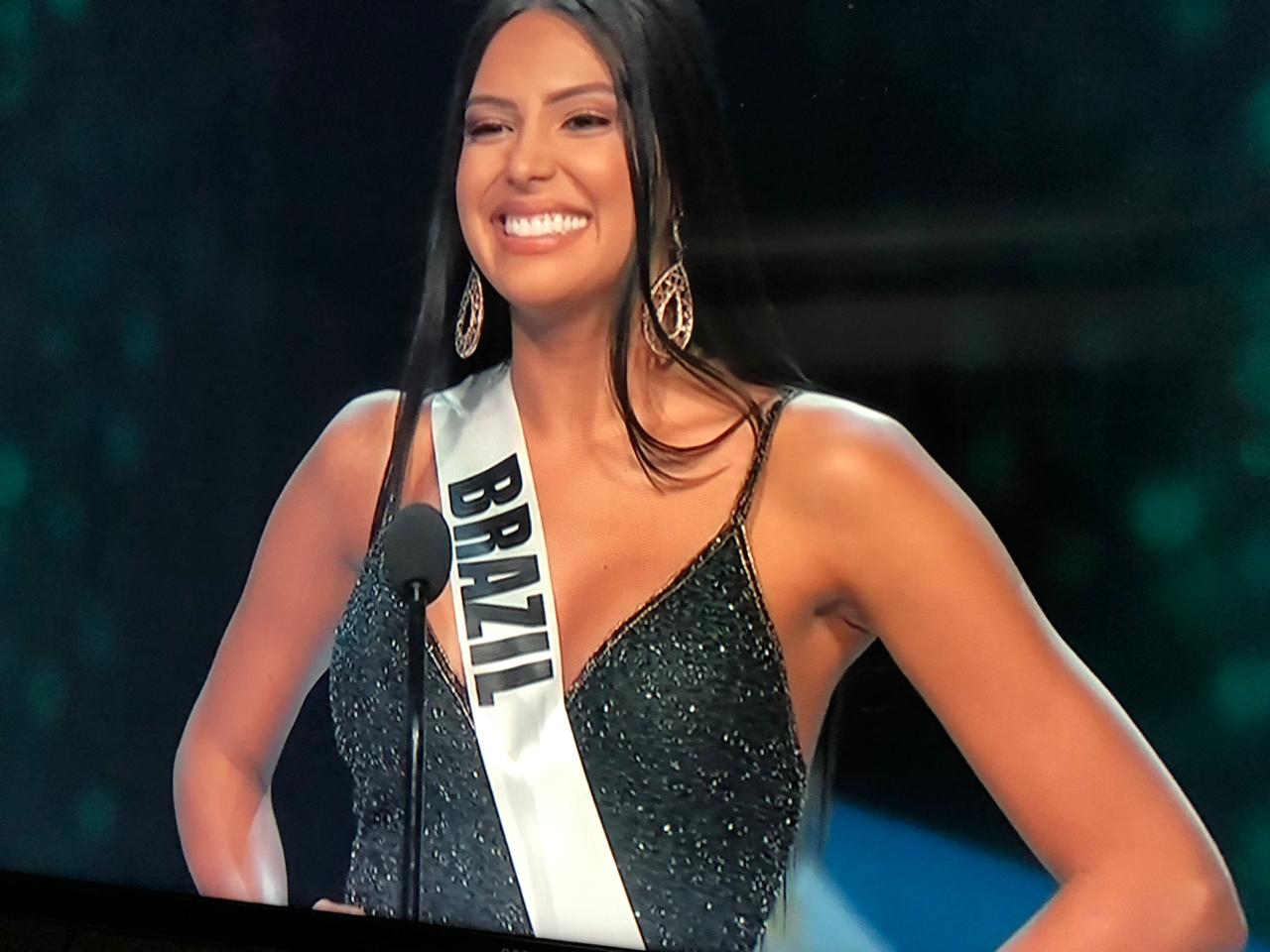 Confira o discurso de Mayra Dias na disputa para o Top 10 do Miss Universo