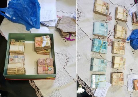 Mulher de ex-vereador é presa com R$ 107 mil enterrados no quintal