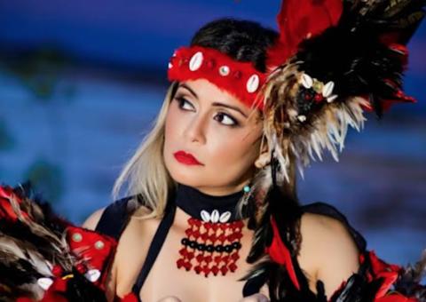 Representando o Amazonas, Leia Lee surpreende com desfile típico no 'Musa do Brasil 2018'