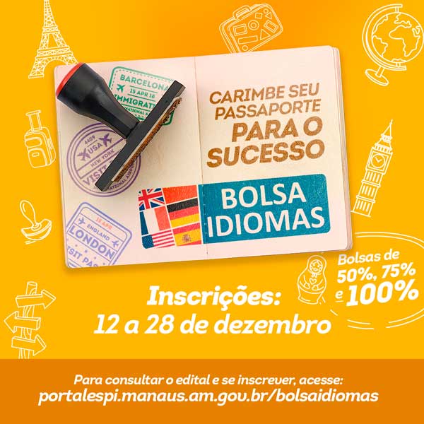 Bolsa Idiomas: Carimbe seu passaporte para o sucesso