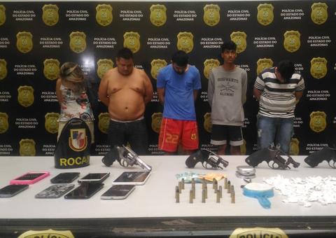 Grupo suspeito de participar de roubos e homicídios é preso em Manaus