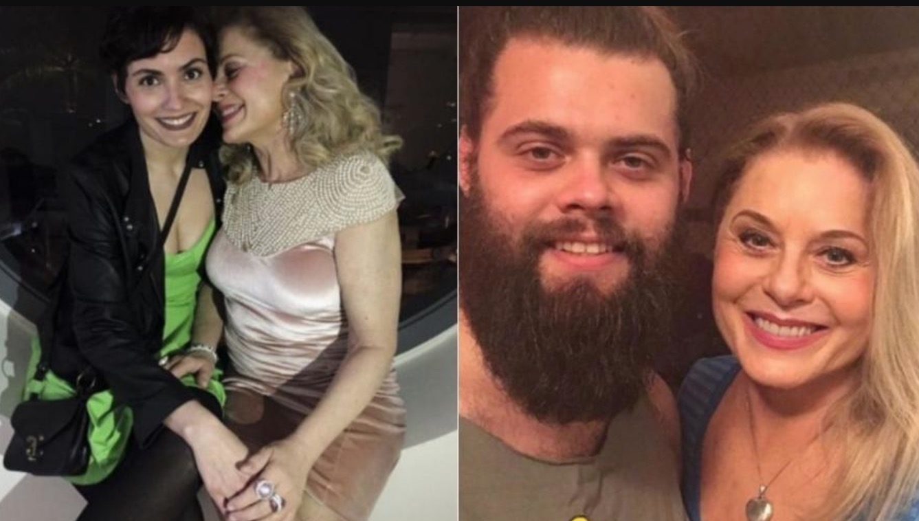 Vera Fischer posta foto rara ao lado dos filhos, Gabriel e Rafaela